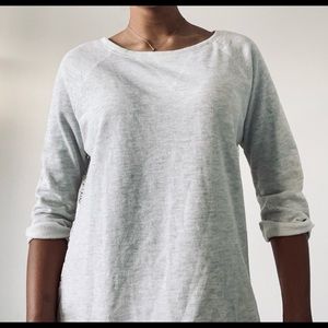 Liberty Love: Lace grey sweater